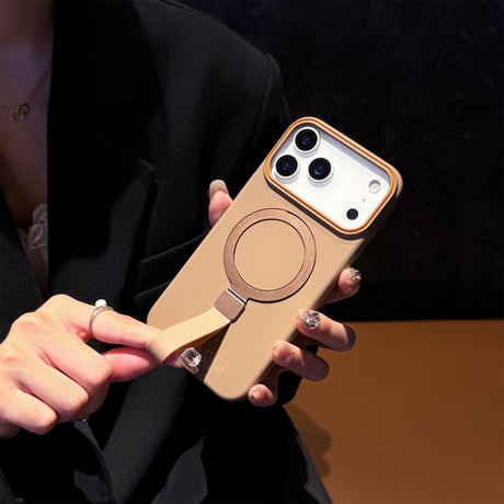 MagSafeリングベルト iPhone17Promaxケース 17Pro/17/17Airケース スタンド機能 耐衝撃 手さわりいい 高品質[M5627]