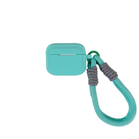 【Airpods 4】ストラップ付 AirpodsPro2ケース  シンプル風  airpods3カバー かわいい お揃い 全面保護 シリコン [M3579]