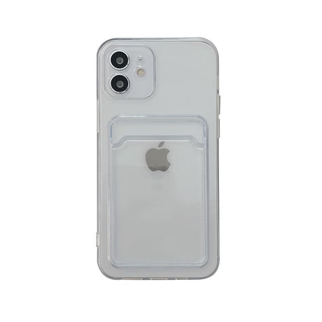 カード入れ付 iphone12/11Proケース  黄ばまない透明iphoneSE2/XS/8カバー  交通カードSUICA/PASMO/ICOCAなど収納 便利耐久性 M510