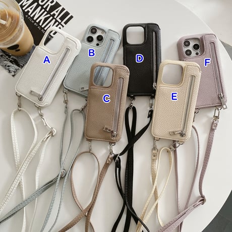 小銭/カード入れ iPhone15/14proカバー 鏡/ストラップ付アイフォン13/12/11proケース レザー 高品質 ガールズに人気 プレゼントおすすめ[M3151]