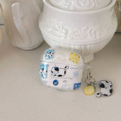 猫ちゃん Airpods Pro3ケース かわいい Airpods4/3カバー pro2/pro1 リング/キーホルダー ギフトにおすすめ[M6424]