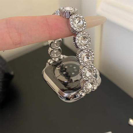 キラキラダイヤ AppleWatchバンド 綺麗 金属 アップルウォッチバンド Series10/9 Ultra series8 7 6  2 SE SE2 高品質 セレブ愛用[M5644]
