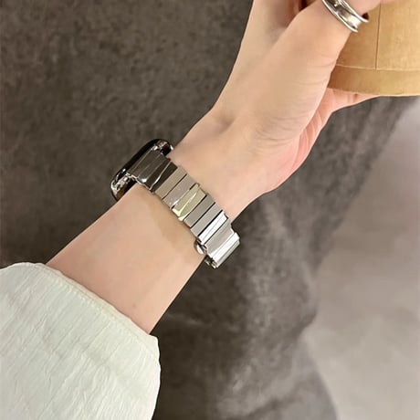 おしゃれ光沢感 Apple watch10/9 バンド Ultra series8 7 6 5 4  3 2 SE SE2 オシャレアップルウォッチベルトシック 存在感抜群 高級感[M4874]