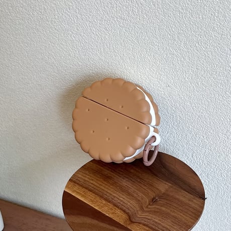 クッキー Airpods4ケース プレゼントにおすすめ AirpodsPro2ケース airpods3/2ケース リング付 食べ物デザイン[M5490]