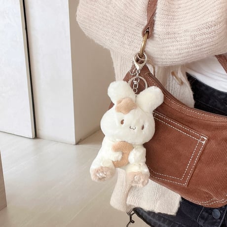 兎ぬいぐるみ Airpods 4ケース モフモフ Airpods3/Pro2ケース airpodsproカバー 柔らかい 可愛いギフトにおすすめ [M5142]