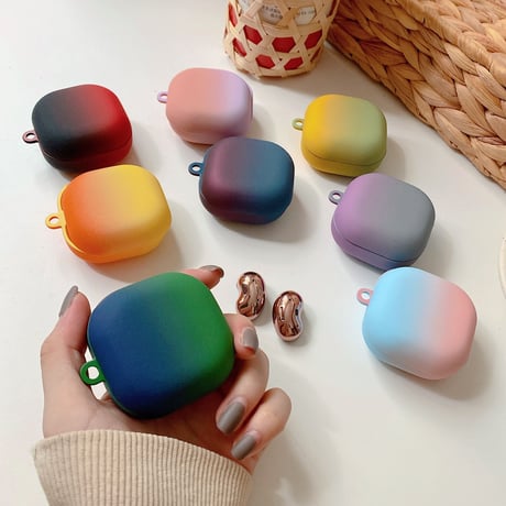 グラデーションカラー ギャラクシーバッズライブケース galaxy buds+ケース 芸能人ファッションgalaxy buds live保護ケースGB2
