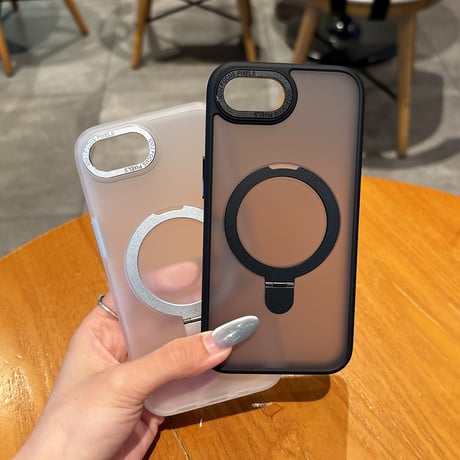 iPhone16eケース 高品質耐衝撃 Magsafeリングスタンド iPhone16Promax/15pro/14ケース 指紋防止 多機能 耐久性ある  [M5210]