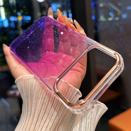 キラキラ iPhone17/Airケース 星の空 きれい iPhone17ProMax/17Proカバー 大人可愛い 輝く美しい [M5688]