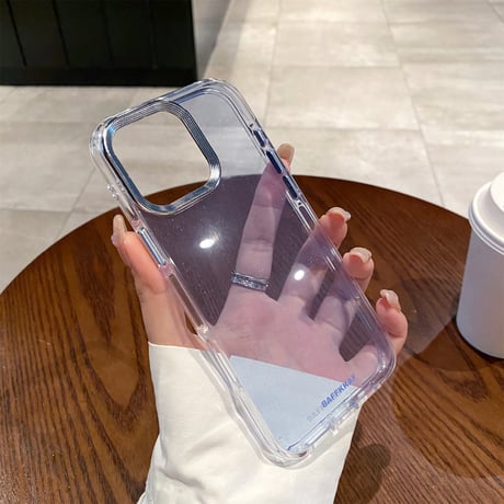 キラキラ半透明 iPhone16/16Proケース おしゃれ 黄ばまない iPhone15pro/14/13proカバー シンプル 耐久性 [M4727]