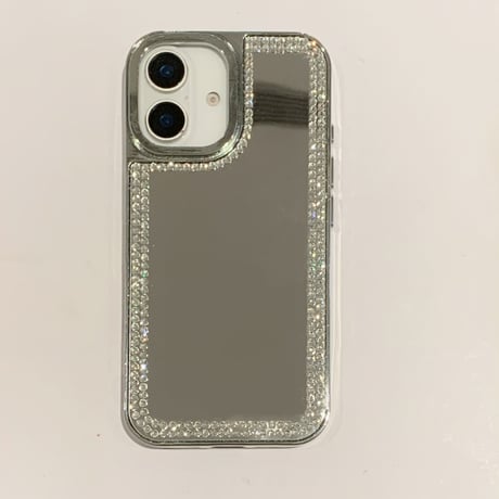 ジュエリーミラー iPhone16pro/16カバー おしゃれ iPhone15promax/14pro/13ケース 頑丈 上品 可愛い [M5158]