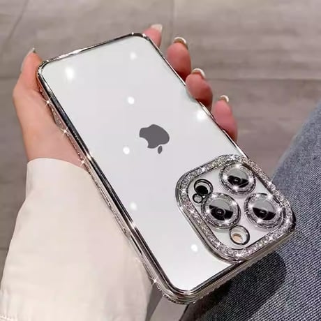 【iPhone17対応】ジュエリーデコ iPhone17e/16/14/15proケース  キラキラ オシャレ綺麗アイフォン13/12proカバー 高品質 カメラレンズフィルム付き [M1537]