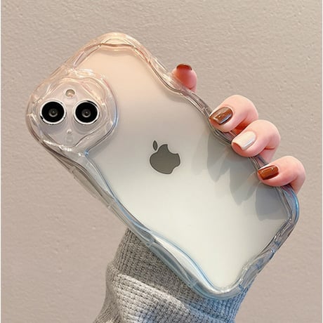 グレー/パープル iphone13/14ケース  高透明グラデーション アイフォン12pro/11カバー  お揃い 耐衝撃 男女向け プレゼントにおすすめ[M2977]