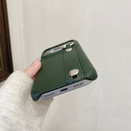 ベルト付 iPhone17Pro/17ケース レザー製 リング付 iPhone17ProMax/16/15Proケース スタンド付 耐久性ある [M5803]