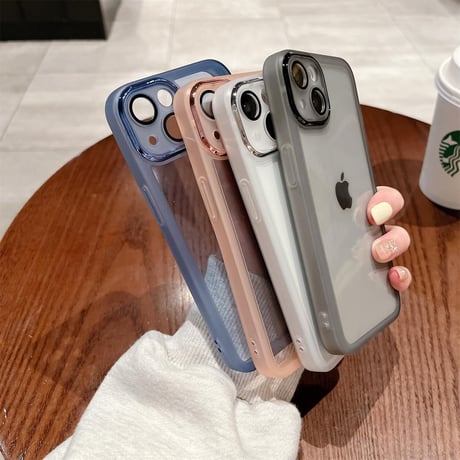 シンプル系 iphone14/14promaxケース  金属カメラレンズ枠 iphone12pro/11カバー  高品質  マット 頑丈[M1814]