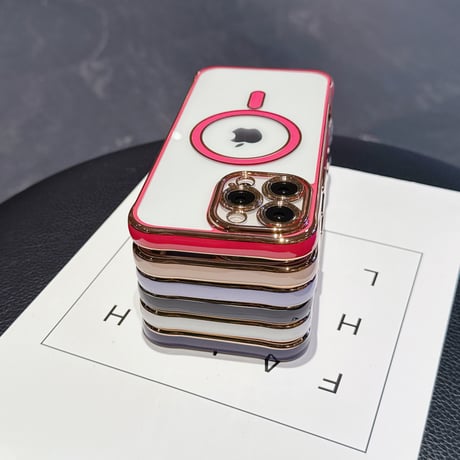 メタリックカラー iPhone16pro/16eケース Magsafe対応 カメラ保護 iPhone15promax/14/13proカバー 黄ばまない 耐久性ある [M5518]