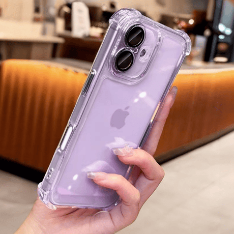 ラベンダー/ミストブルー/セージ iPhone17ケース 四隅耐衝撃 iPhone17Pro/16Promax/15ケース クリア レンズ保護 [M6094]