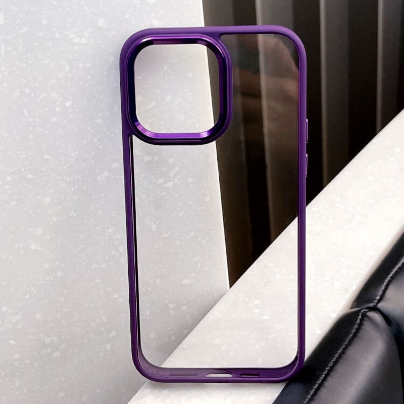 ディープパープル iphone14pro/14promaxケース 高品質高透明感 ディープパープル iphone14pro/14promaxケース 高品質高透明感