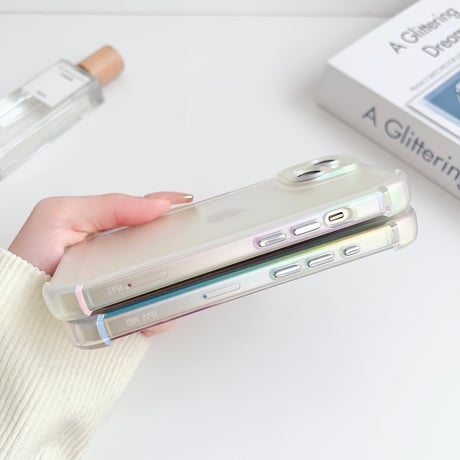 指紋防止耐衝撃 iphone15pro/15promaxケース 光る 半透明 iphone14pro/13/12proカバー マット高品質[M4131]