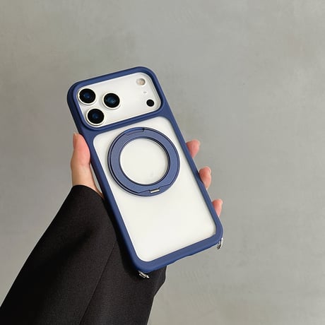 多機能高品質 iPhone17Pro/17ProMaxケース ショルダーストラップ付 MagSafeリングスタンド  iPhone17ケース 耐衝撃 高級感 [M5780]