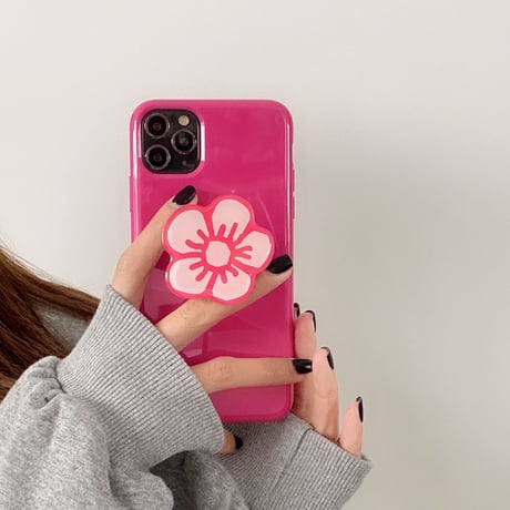 ポップソケットスタンド クマ iphone12/11ケース ins人気品 アイフォンXS/SE2カバー ツヤ感携帯カバーM349