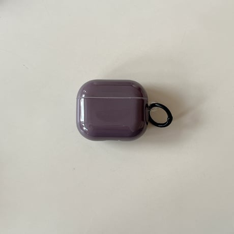 Airpods Pro3ケース カバー 無地  Airpods 4/3カバー  AirpodsPro2/1  光沢感 リング付 持ち運びやすい [M6121]