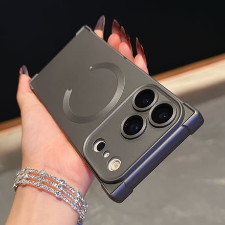 スクエア iPhone17Pro/17Promaxケース Magsafe充電 iPhone17/17Airカバー 四角耐衝撃 カッコイイ [M5659]