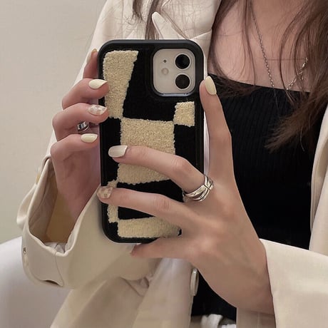 秋冬向け iphone13pro/13ケース  シンプル風 iphone11/12proカバー  幾何学模様 M988
