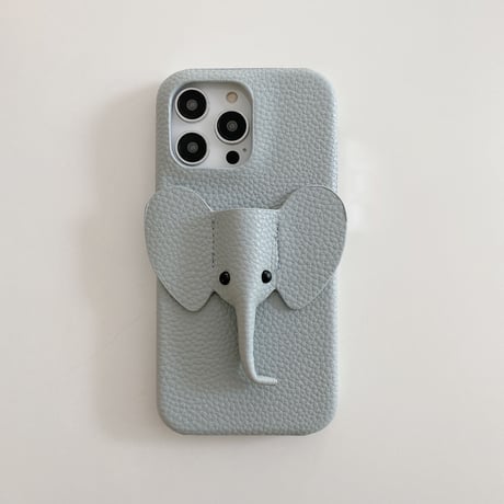 象 iPhone15/14proカバー レザー製 iPhone13pro/12/11proケース かわいい 高品質 有名人愛用ギフトにおすすめ [M3402]