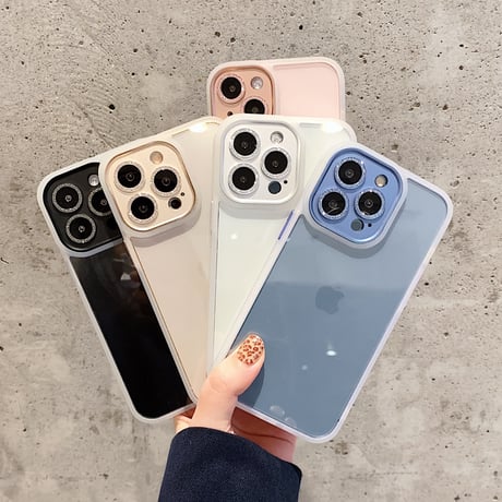 耐衝撃 iphone13/12promaxカバー  キラキラカメラレンズフィルム付 iphone11ケース  高透明感 頑丈耐久性 使用簡単[M1749]