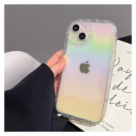 レインボーカラー iphone14/13proケース リボンデコカメラレンズ  iphone12/11カバー  可愛い  お洒落 プレゼントにおすすめ[M2168]