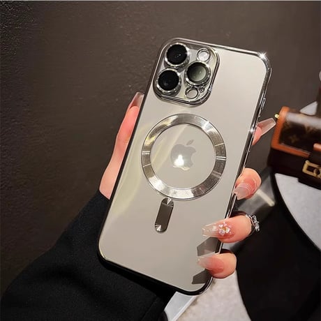 ワイヤレス充電 iPhone16Pro/16Promaxケース MagSafe 黄ばまないiPhone15pro/14/13カバー レンズ保護 ソフトケース[M4801]