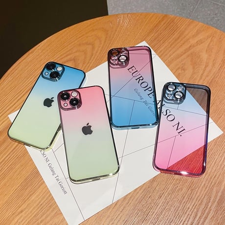ガラスカメラレンズ保護カバー iphone14/14proケース  ハードケース  アイオン13/12proカバー 高透明感 お洒落 [M2240]