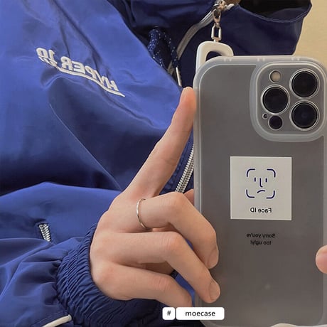 Face ID  iphone14pro/14promaxケース  マット 指紋防止 iphone13/12/11/XRカバー   可愛い シンプル 男女ファッション [M2267]