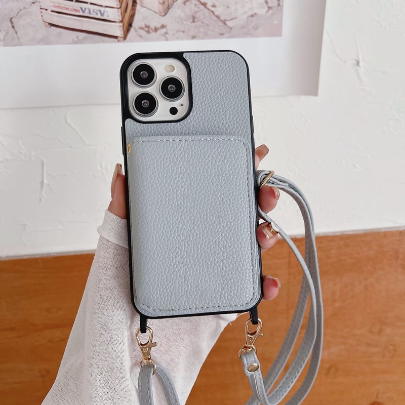 財布付き iPhone15/14proケース カード/お札収納 アイフォン13/12/11pr