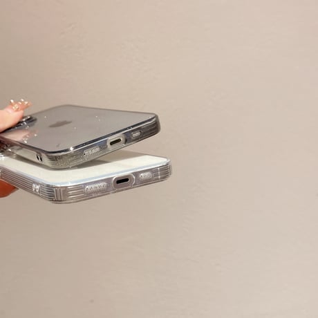 ラメ クリア iPhone15/15proケース キラキラレンズフィルム iPhone14pro/13/12カバー 薄型ソフトケース 高透明 [M4053]