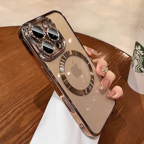 MagSafe対応 iPhone16pro/16promaxケース 黄ばまないクリア アイフォン15/14pro/13/12proカバー カメラカバー 軽量耐久性ある[M4682]