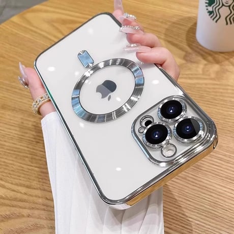 ワイヤレス充電 iPhone16Pro/16Promaxケース MagSafe 黄ばまないiPhone15pro/14/13カバー レンズ保護 ソフトケース[M4801]