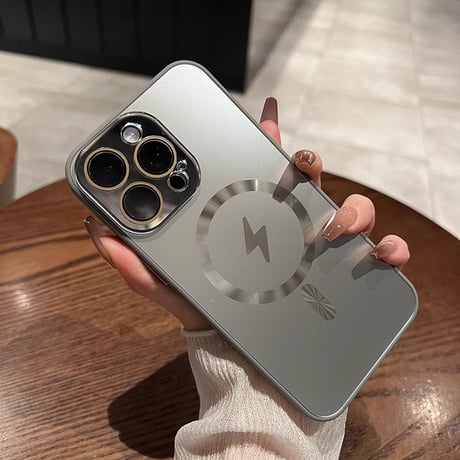 MagSafe対応 iPhone15Pro/15ProMaxケース 指紋防止 耐衝撃 iPhone14/13/12proケース レンズ保護 丈夫耐久性[M3879]