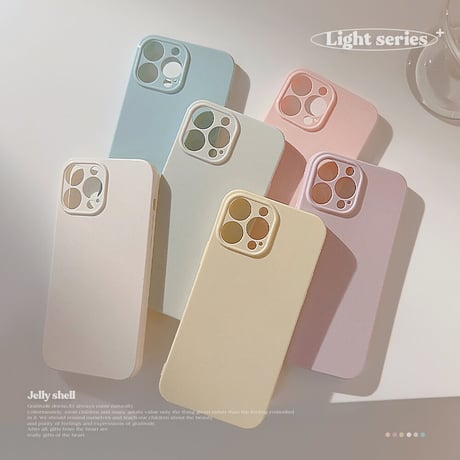 くすみカラー iPhone14/15ケース 韓国風淡色 アイフォン13/12/11カバー 上品で大人っぽい シンプル 全面保護 [M2912]