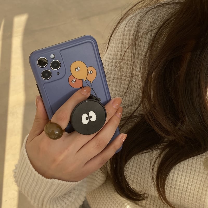 キャラクターポップソケット付 iphone11/12promaxケース 可愛い キャラクターポップソケット付 iphone11/12promaxケース 可愛い