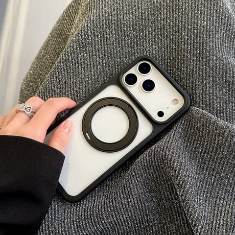 多機能高品質 iPhone17Pro/17ProMaxケース ショルダーストラップ付 MagSafeリングスタンド  iPhone17ケース 耐衝撃 高級感 [M5780]