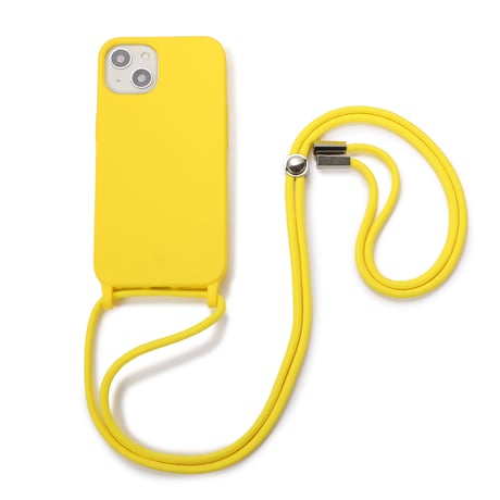 肩掛けストラップ付 iphone14pro/14Plusケース シンプル シリコンアイフォン13mini/12カバー 頑丈 お揃い 男女向け[M2135]