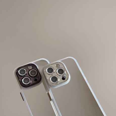 鏡 iPhone15/15proカバー キラキラレンズフイルム付 iPhone14promax/13pro/12ケース シンプル 頑丈[M4225]