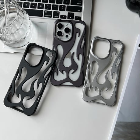 放熱 iPhone16pro/15promaxケース 透かし彫り iPhone14promax/13pro/12/11カバー 指紋防止 夏に人気[M4476]