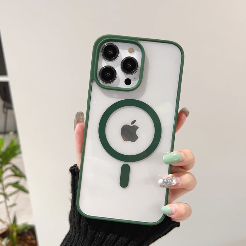 MagSafe iPhone15Promax/15proケース クリア シンプル iPhone