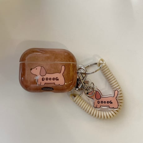 ギフトに最適 Airpods4ケース  可愛い犬ちゃん  Airpodspro2/proカバー Airpods3 チャーム/ストラップ付 キュート[M4791]