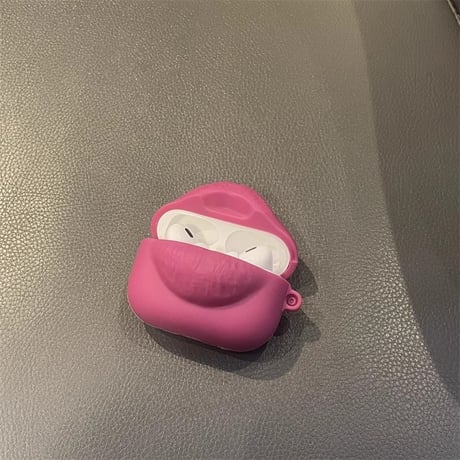 厚い唇 Airpods 4ケース 薔薇色 シリコン Airpodspro2/proカバー  Airpods第3/2世代 かわいい プレゼントにおすすめ[M5055]