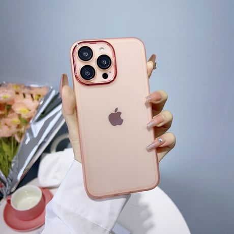 クリア iPhone15/14proケース レンズフィルム付き アイフォン13/12/11pro透明カバー 軽量 使いやすい[M2821]