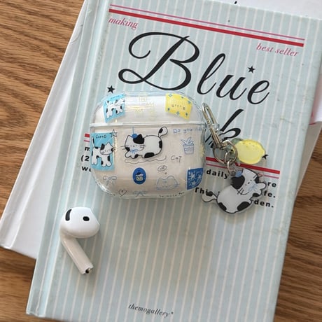 猫ちゃん Airpods Pro3ケース かわいい Airpods4/3カバー pro2/pro1 リング/キーホルダー ギフトにおすすめ[M6424]