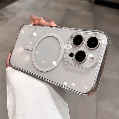 カメラコントロールカバー付 iPhone16Proケース iPhone16 iPhone16ProMax MagSafe対応 黄ばまない 高透明 光沢感 耐衝撃加工 丈夫 抗菌性[M4843]